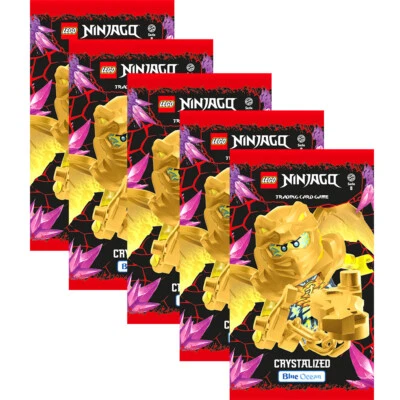 BLUE OCEAN LEGO Ninjago Serie 8 Trading Cards - 5 Booster #