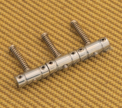 BS-T3-C (3) Chrome Finish Single Groove Saddles for Vintage Fender Telecaster 