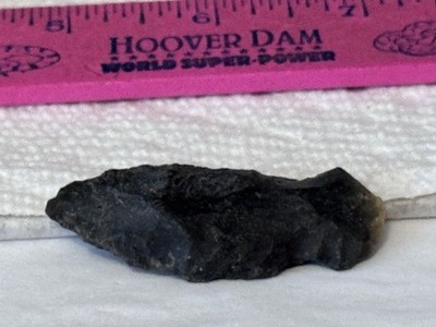 AUTHENTIC ARTIFACT 2 & 1/16'' ADENA STEMMED OHIO FLINT ARROWHEAD OHIO POINT *115