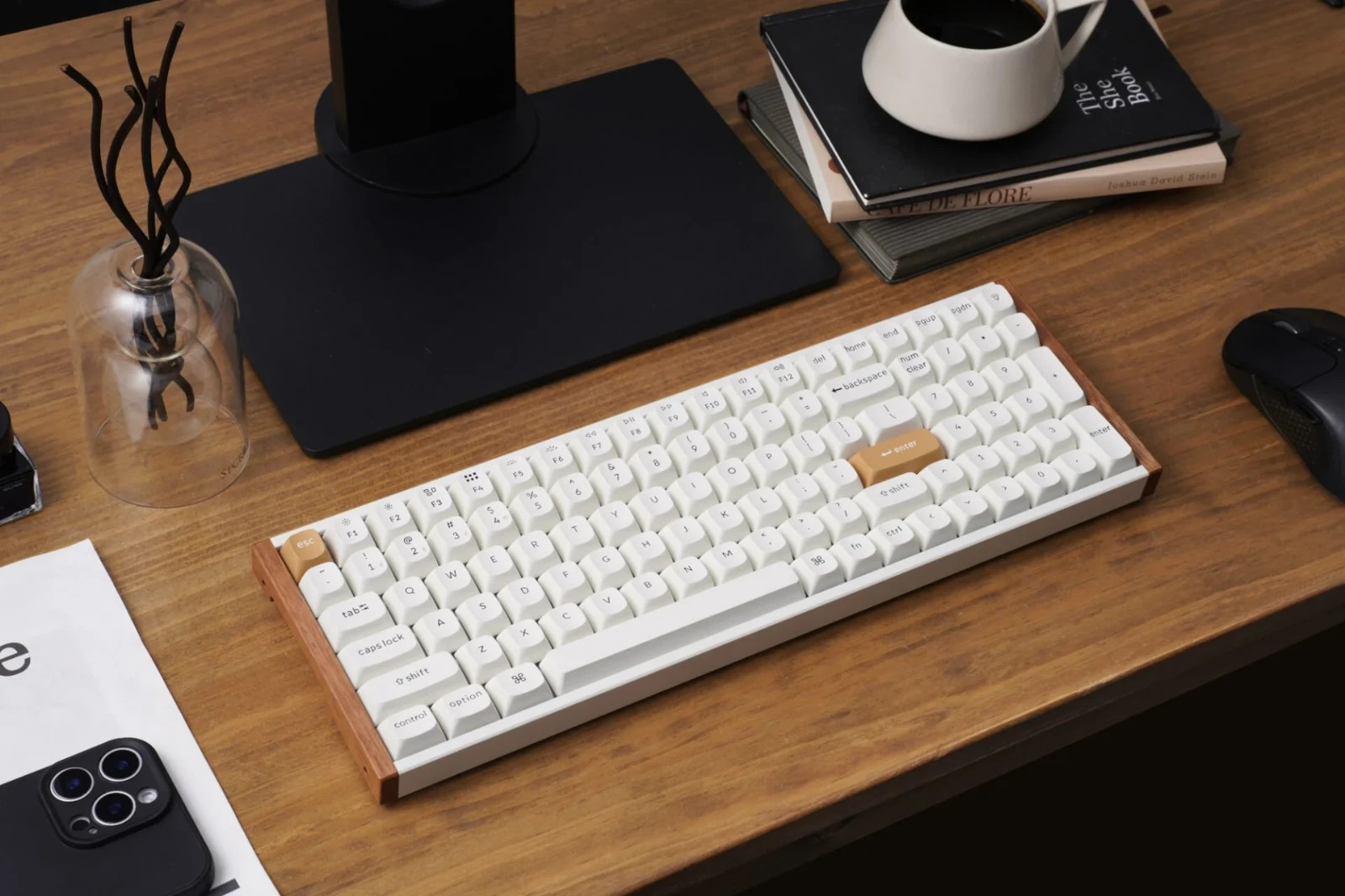 Keychron K4 HE Special Edition 96% Wireless RGB Mechanical Keyboard Wood