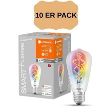 Produktbild - LEDVANCE Smarte LED-Lampe Wifi Technologie E27 30W Glühbirnen Edisonform [10ER]
