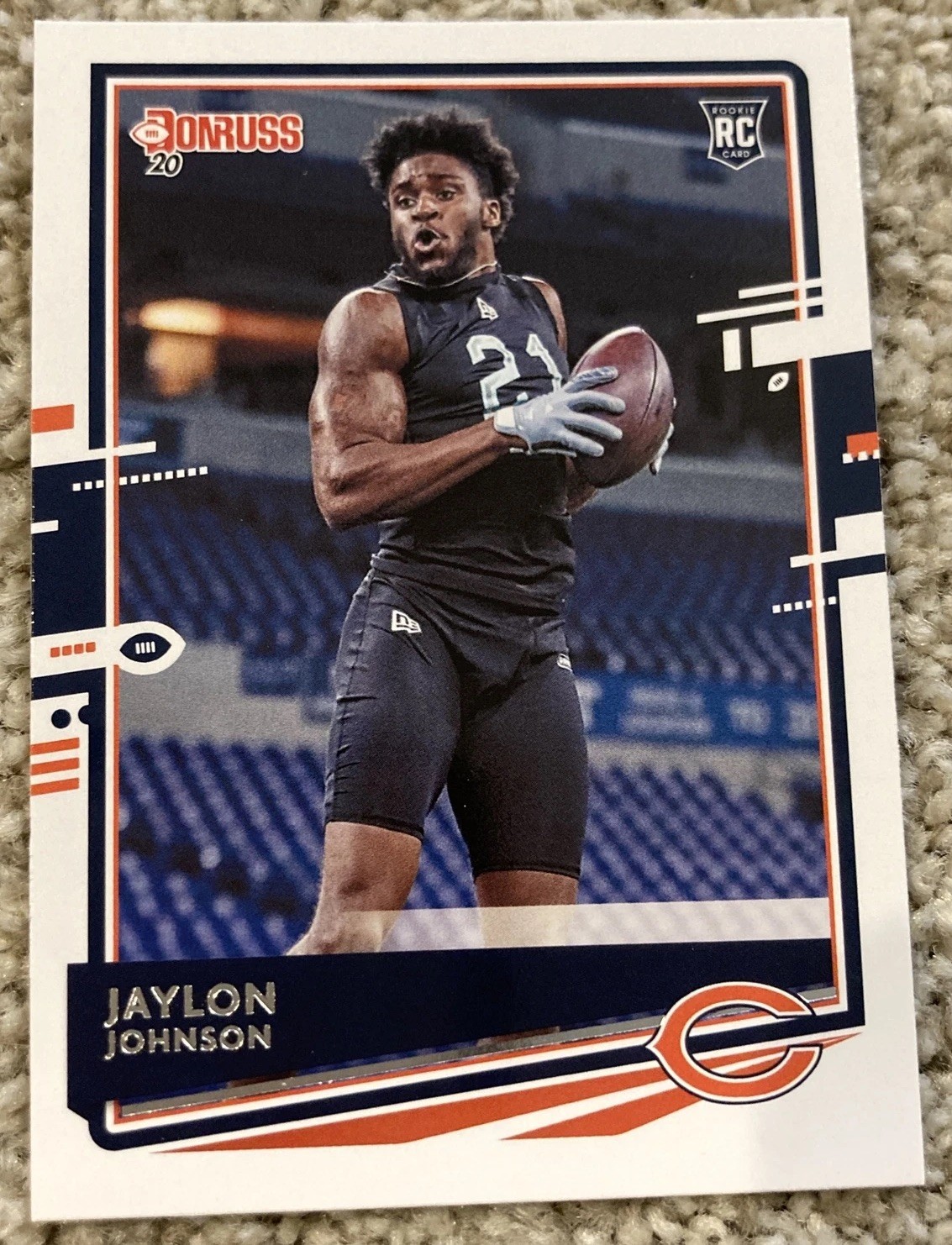 2020 Panini Donruss #273 JAYLON JOHNSON Rated Rookie CHICAGO BEARS RC