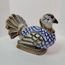 (Manufacturer Defect) Oversized Tonala Pottery Turkey Mexico By Mateos Bird