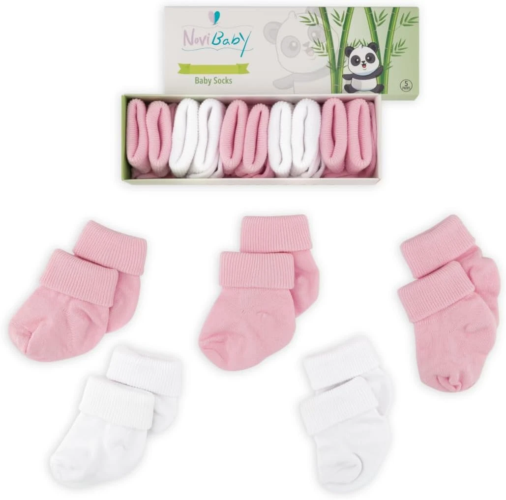 Baby Socks 0-6 Months, 6-12 Infant Ankle Socks for Boys and Girls, Essential Bab