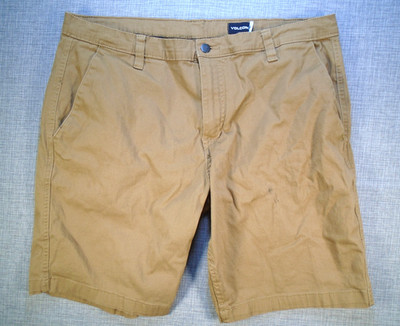 VOLCOM Shorts 38'' Waist Tan Brown 98% Cotton, 2% Elastane, 9'' Inseam
