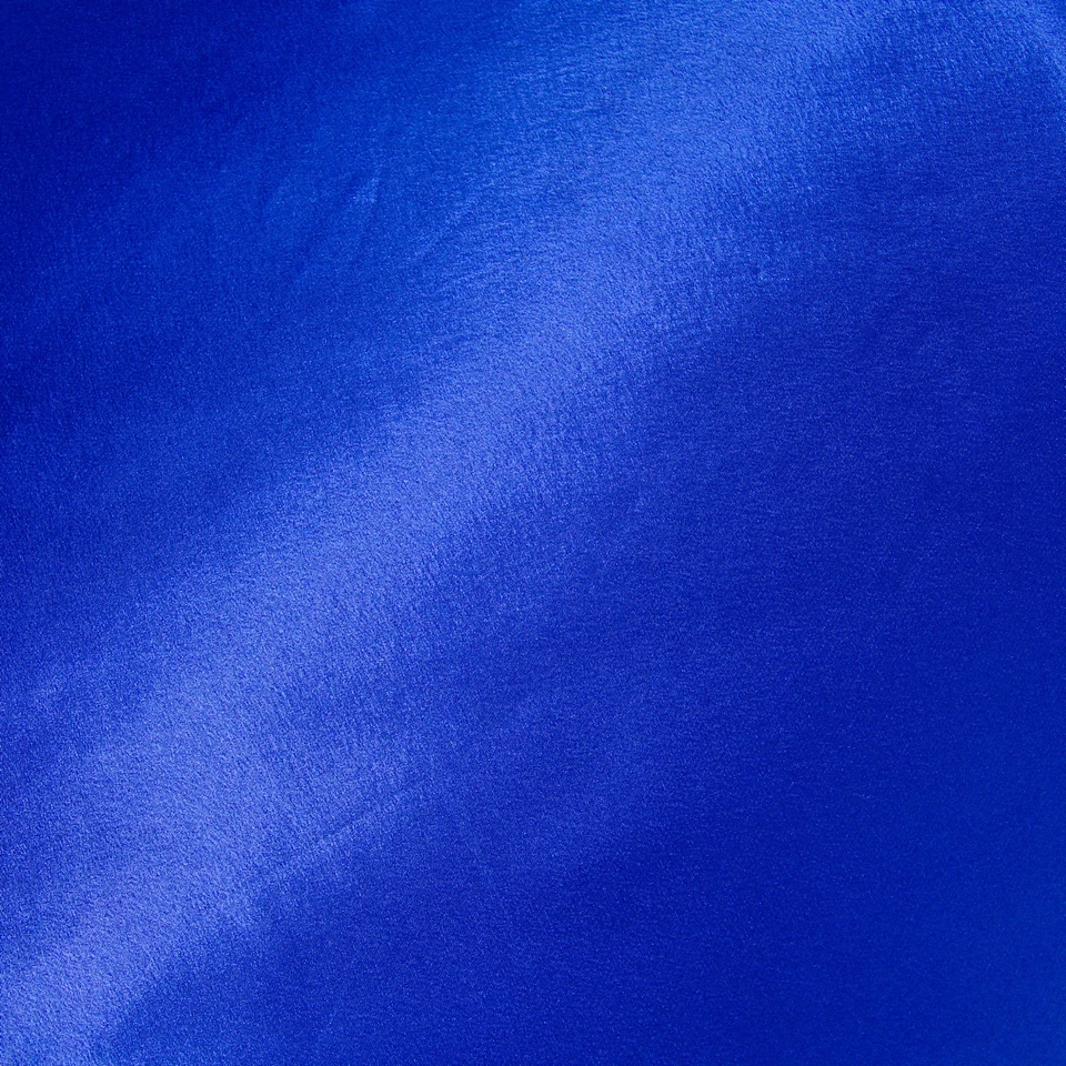 Royal Cobalt Blue Silky Smooth Polyester Satin Sewing Fabric Material Remnant - Image 4 of 4