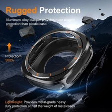 For Samsung Watch 7 Ultra 47mm Metal Plated Case Stylish Protection