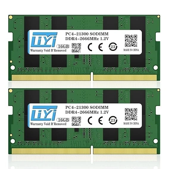PC4-21300 (DDR4-2666) Bus Speed Computer RAM 32 GB Total Capacity