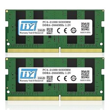 Micron DDR4 32GB RAM SODIMM 2x16GB Kit 2666MHz PC4-21300 Unbuffered Non-ECC 1.2V