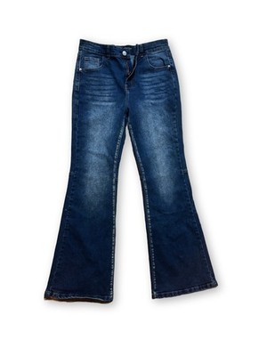 Timeless in 1974 Flare Jeans Women's Dark Wash High Rise Bootcut Bell Bottom Den
