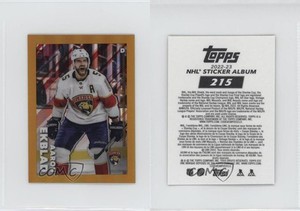 2022-23 Topps Chrome NHL Sticker Collection Gold Refractor /50 Aaron Ekblad #215
