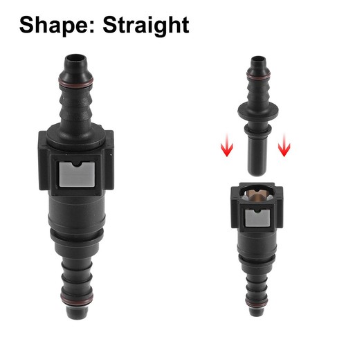 High Quality Nylon Car Fuel Line Connector 789mm Straight 2 Sets Included - Picture 5 of 6
