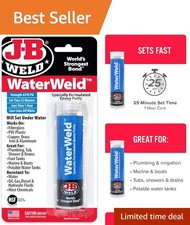 WaterWeld Epoxy Putty Stick - Strong 1300 PSI Seal for Plumbing & More