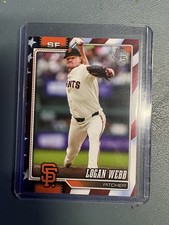 2026 Topps Logan Webb Independence Day Parallel Baseball Card 43/76