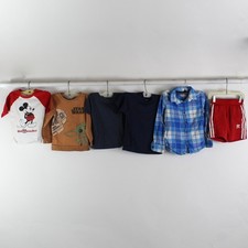 Lot of 6 Mixed Brands Toddler Boy 5/5T Clothing Lot Shirts, Shorts, Sweaters