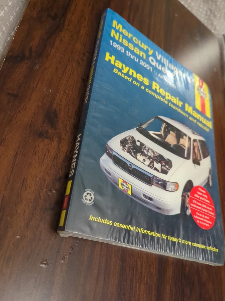 Mercury Villager & Nissan Quest 1993 thru 2001 Haynes Repair Manuel - Image 2 of 4
