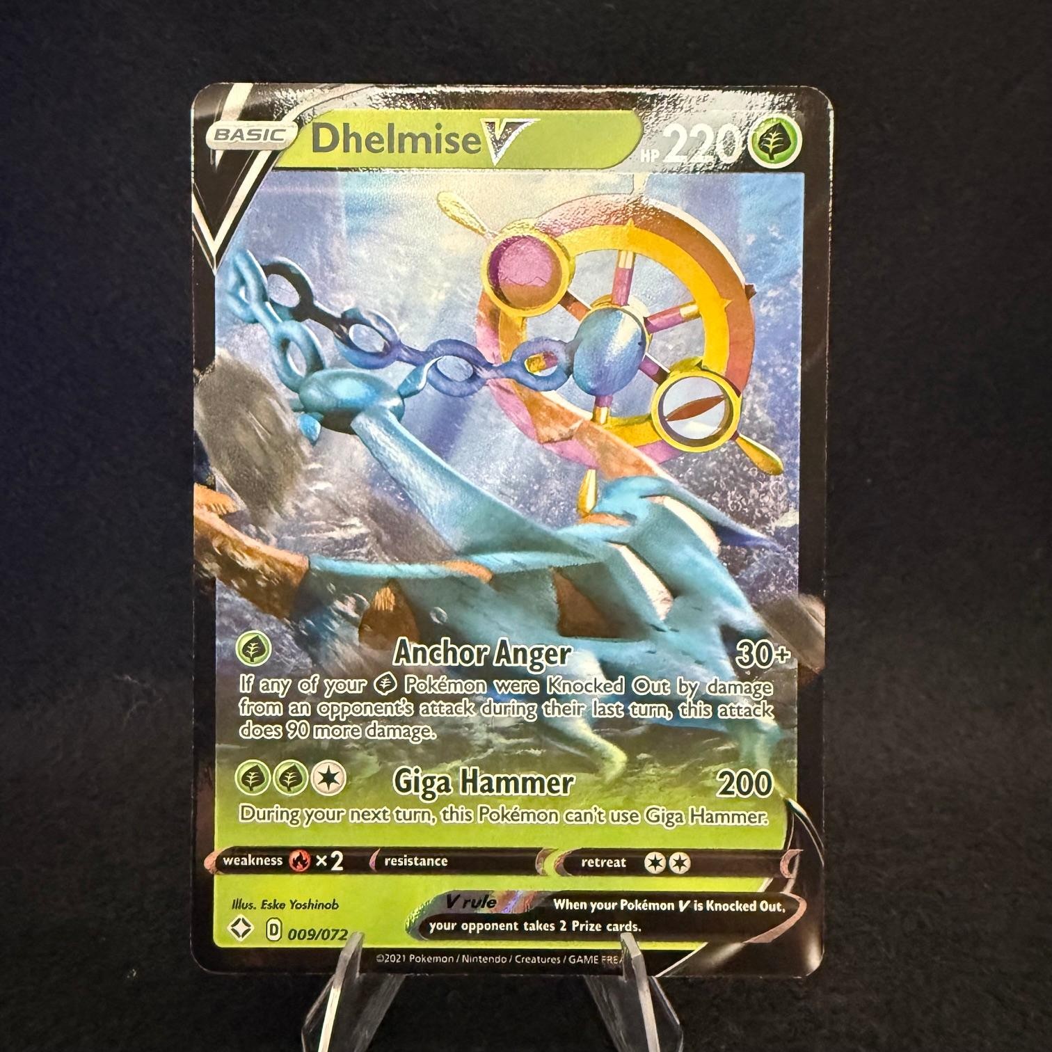 Dhelmise V 009/072 Holo Ultra Rare Shining Fates Pokemon Near Mint