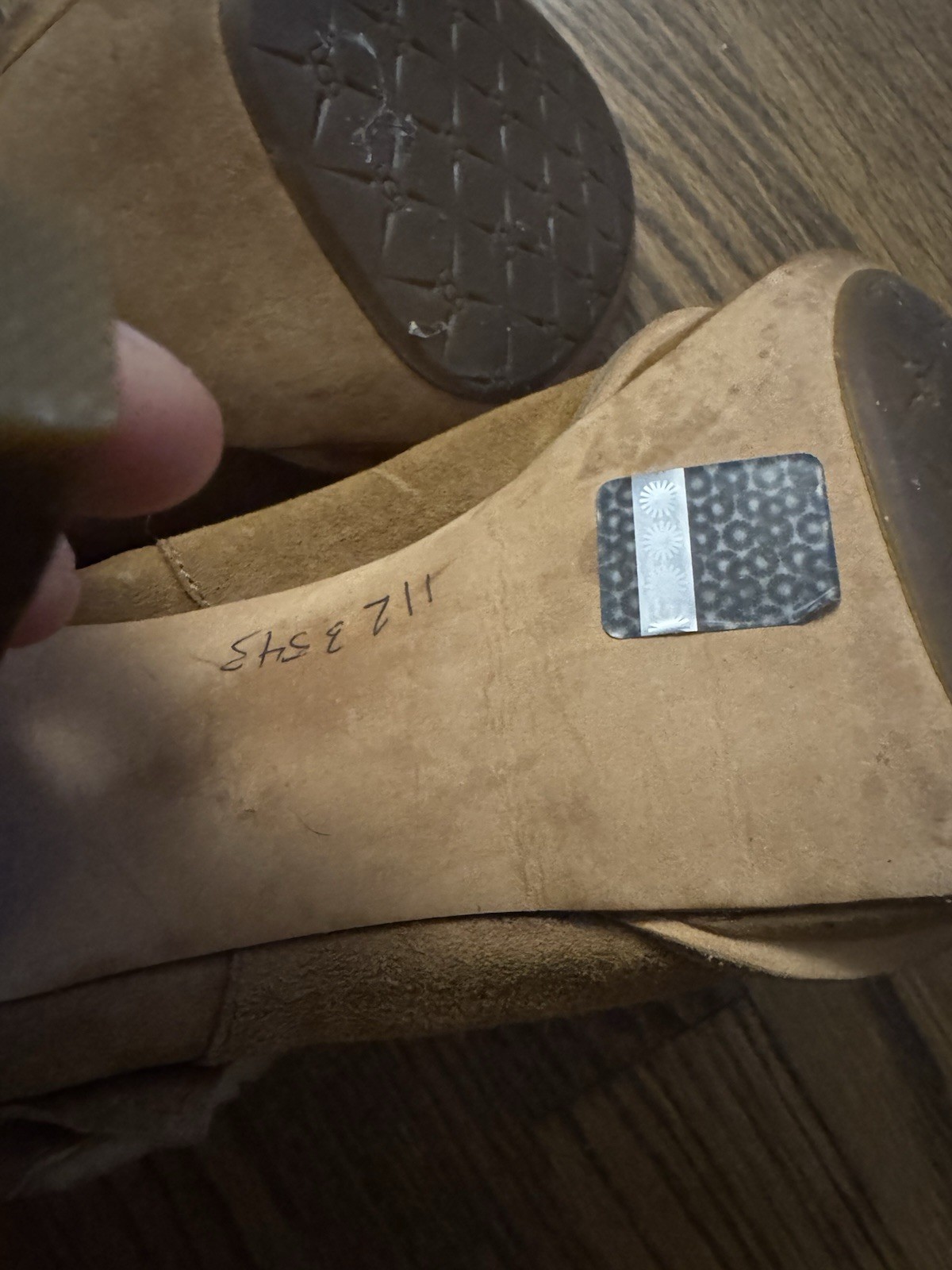 UGG GEORGETTE Ankle Platform Chestnut Nubuck Fur … - image 18