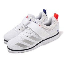 Scarpe da cross training Adidas Powerlift 5 bianco argento metallizzato uomo unisex ID2474