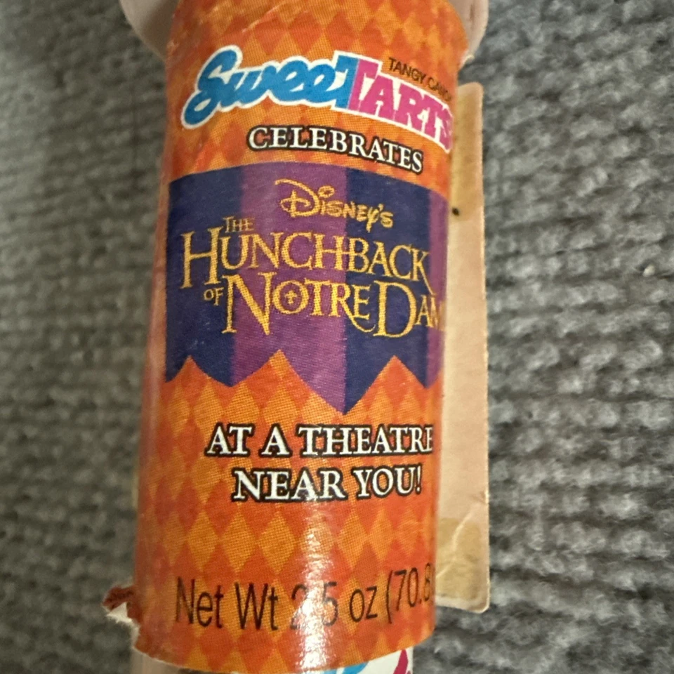 1996 Disney Hunchback of Notre Dame Clopin SweetTarts Candy Tube Stamper VTG HTF - Image 3 of 4