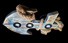 Lampe Deckenleuchte Deckenlampe Anker Holz Design Extravagant Unikat Maritim...