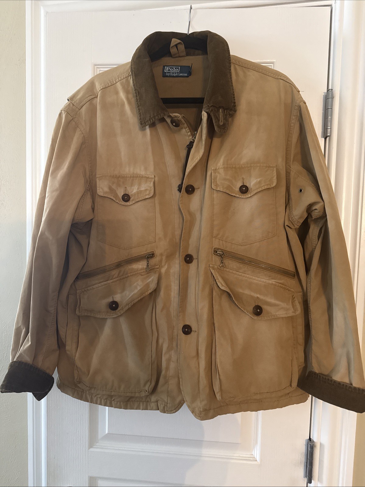 Vintage Polo Ralph Lauren Multipocket Fishing Hunting Jacket Very Rare