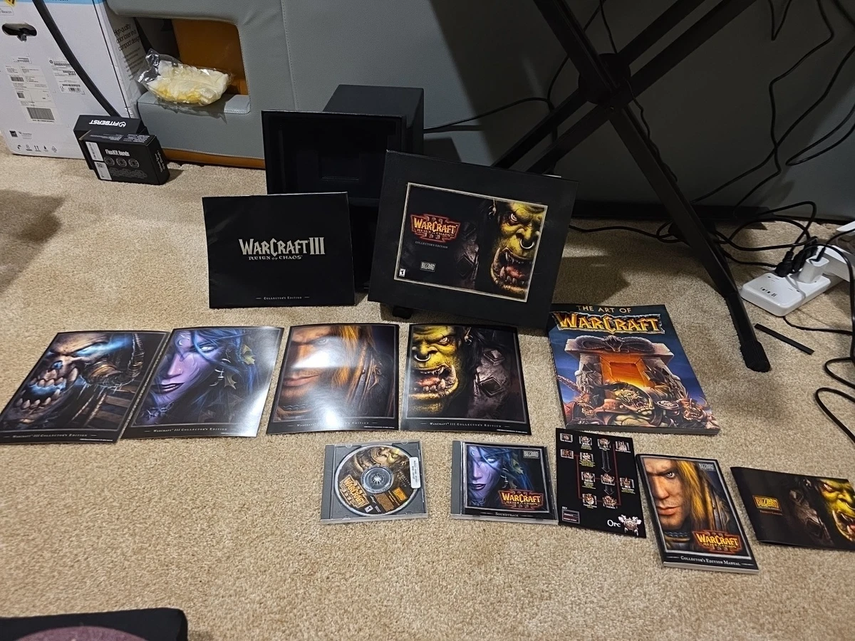 WARCRAFT III 3 Reign Of Chaos Collectors Edition + WoW Cataclysm CE