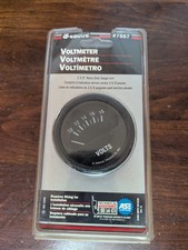 Equus Voltmeter 2 5/8 Inch Gauge 7557 - NOS - Hard To Find