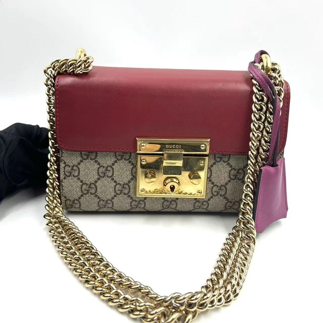 10.31 18 Gucci Padlock Red Shoulder Bag
