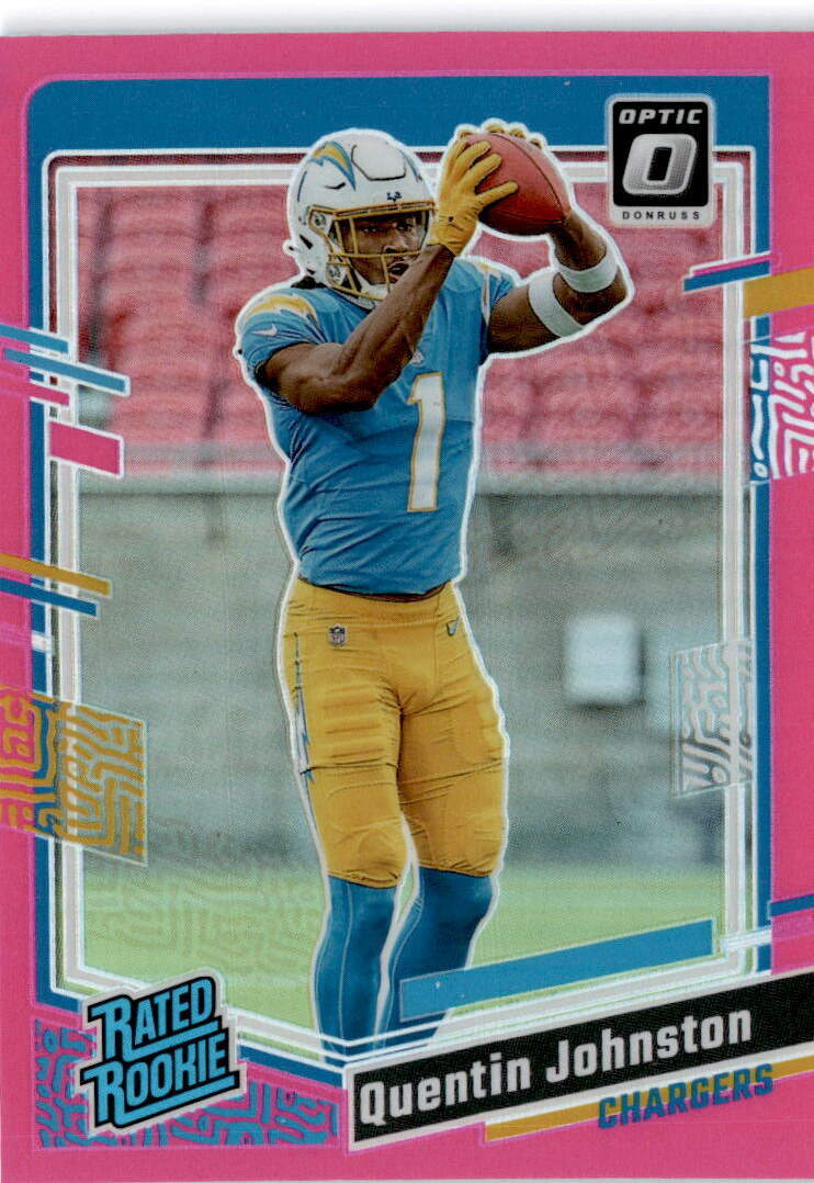 2023 Donruss Optic #265 Quentin Johnston Pink Los Angeles Chargers