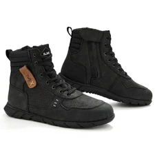 ILM Men Waterproof Motorcycle Leather Boots Anti-Slip with Ankle Support UB305