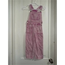 Kids Girls size 6, small Pink Denim Overalls