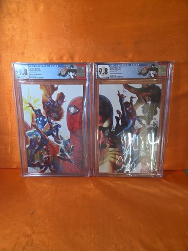 Spider-man #1 & #2 Virgin Set CGC 9.8 BTC Big Time Collectibles - Massafera