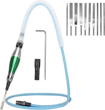 1/8" (3mm) Air Micro Grinder, Pneumatic Pencil Die 28000 RPM Blue 