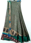 Incredible-art Vintage silk sari magic wrap skirt multicolor Multicolor Hippie