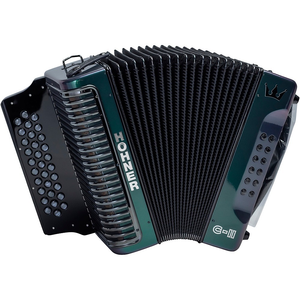 Hohner Corona C-II FBbEb Accordion Green to Gold 374690₽