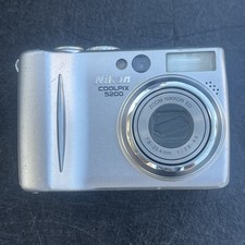 Cased Silver Nikon Digital Camera COOLPIX 5200 Includes Battery Untested As Is