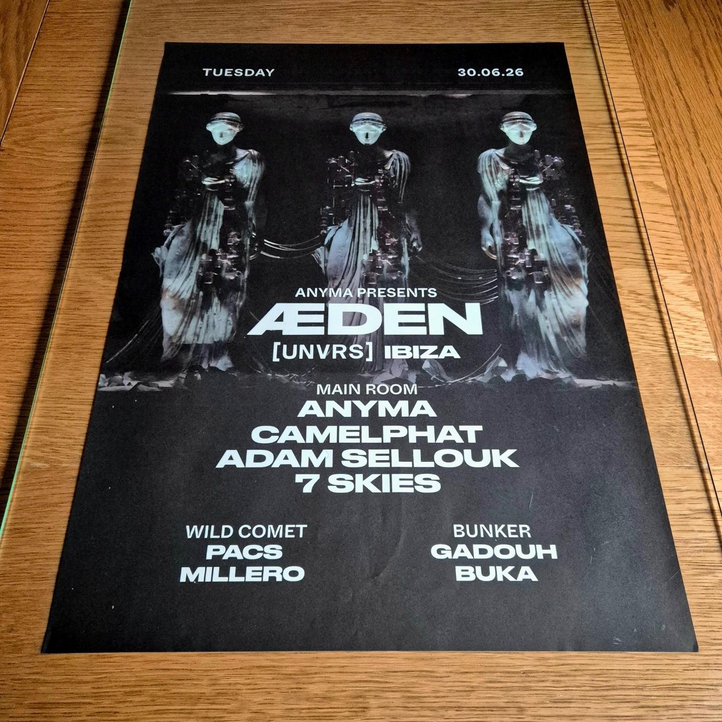 Aeden @ UNVRS Ibiza 2026 Club Poster