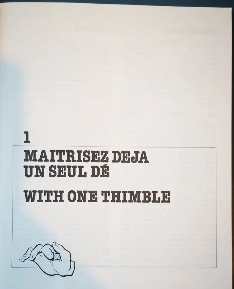 Magie des dés / Thimble Magic Gérard Majax - Photo 3/4