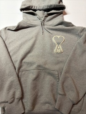 AMI Paris Men s Hooded Sweatshirt Size XL