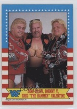 1987 O-Pee-Chee WWF Greg Valentine Dino Bravo The Hammer Johnny V #12 1u6