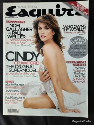 Esquire Magazine December 2006 (1169) Cindy Crawford Cover Noel Gallagher Paul W
