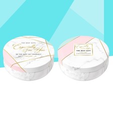 2 PCS Decorative Food Box Tin Holiday Cookie Tins Candy Container