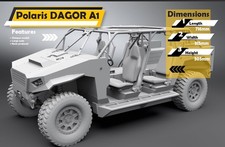 1/6 scale Polaris DAGOR A1 / Ultra-Light Mobile Combat Vehicle custom model
