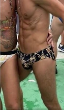 New Men's Sexy Baroque Greek Low Rise Swim Bikini Brief w/Contoured Pouch - Gay