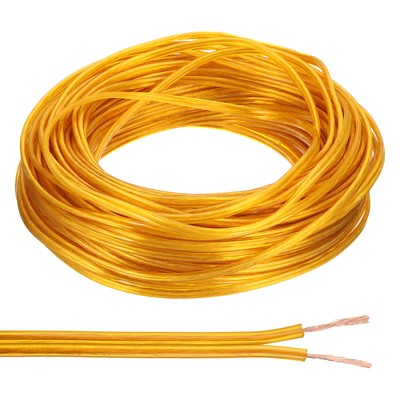 100Ft 18/2 PVC Ummantelter Kabel, 300V SPT-1 Lampenkabel Isoliert, Golden