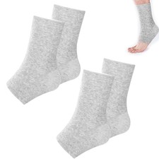 2 Pairs of One Compress Bamboo Foot Sleeves,Keep Warm Bamboo Ankle Socks Foot...