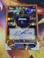 2023-24 Topps Chrome Naz Reid Cracked Ice Orange /25 #CG-NR