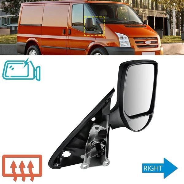 Elektrisch Beheizter AußEnspiegel Rechts Vorne FüR Ford Transit MK6 2000-2006-image