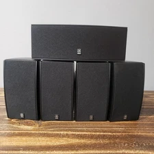 Yamaha Surround Sound Speakers NS-AP1405BLS NS-AP1405BLC Set of 5 Tested